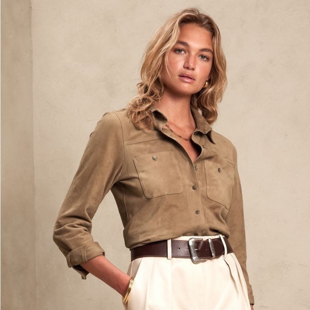 Banana Republic TYROL SUEDE SHIRT